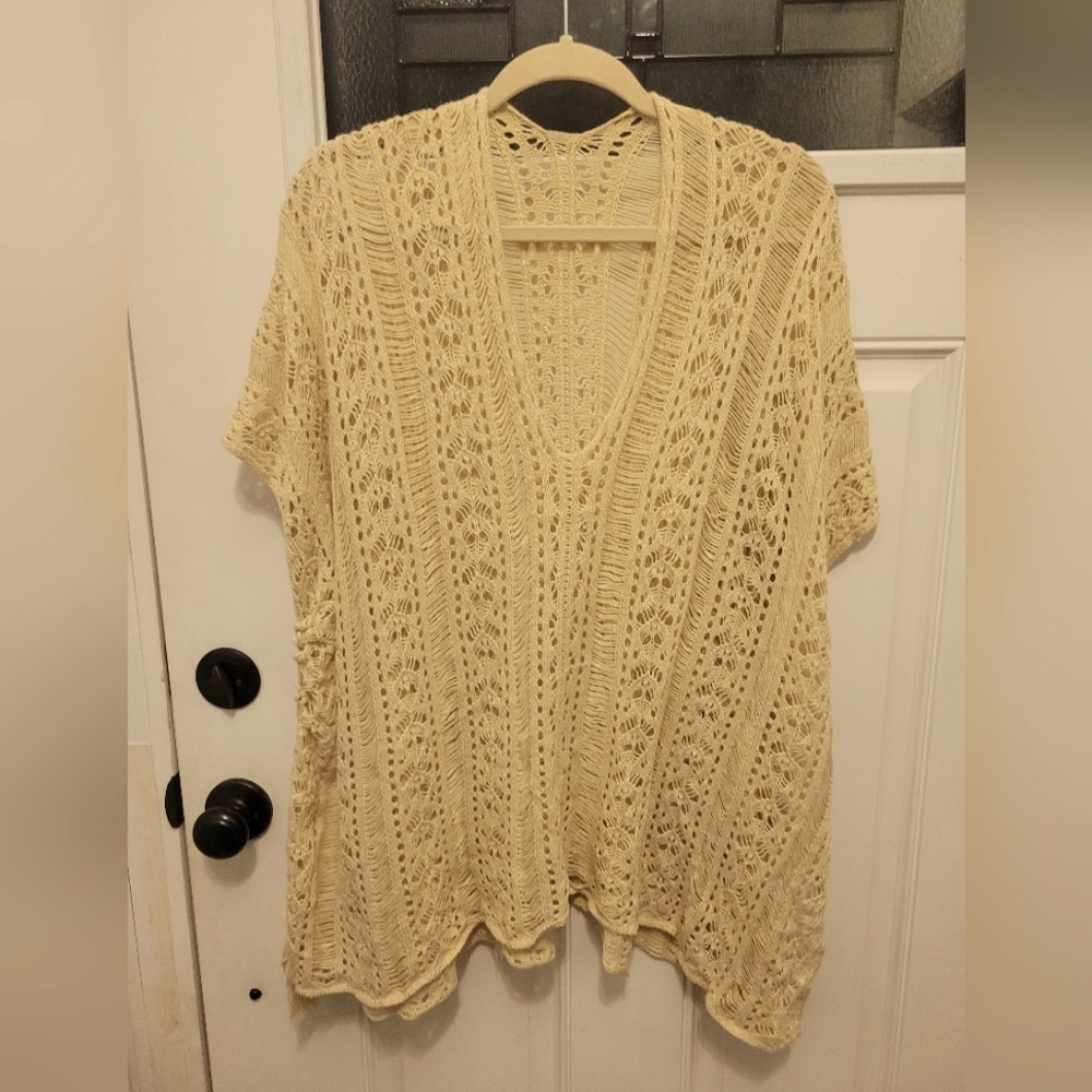 Cream Oversized Coverup